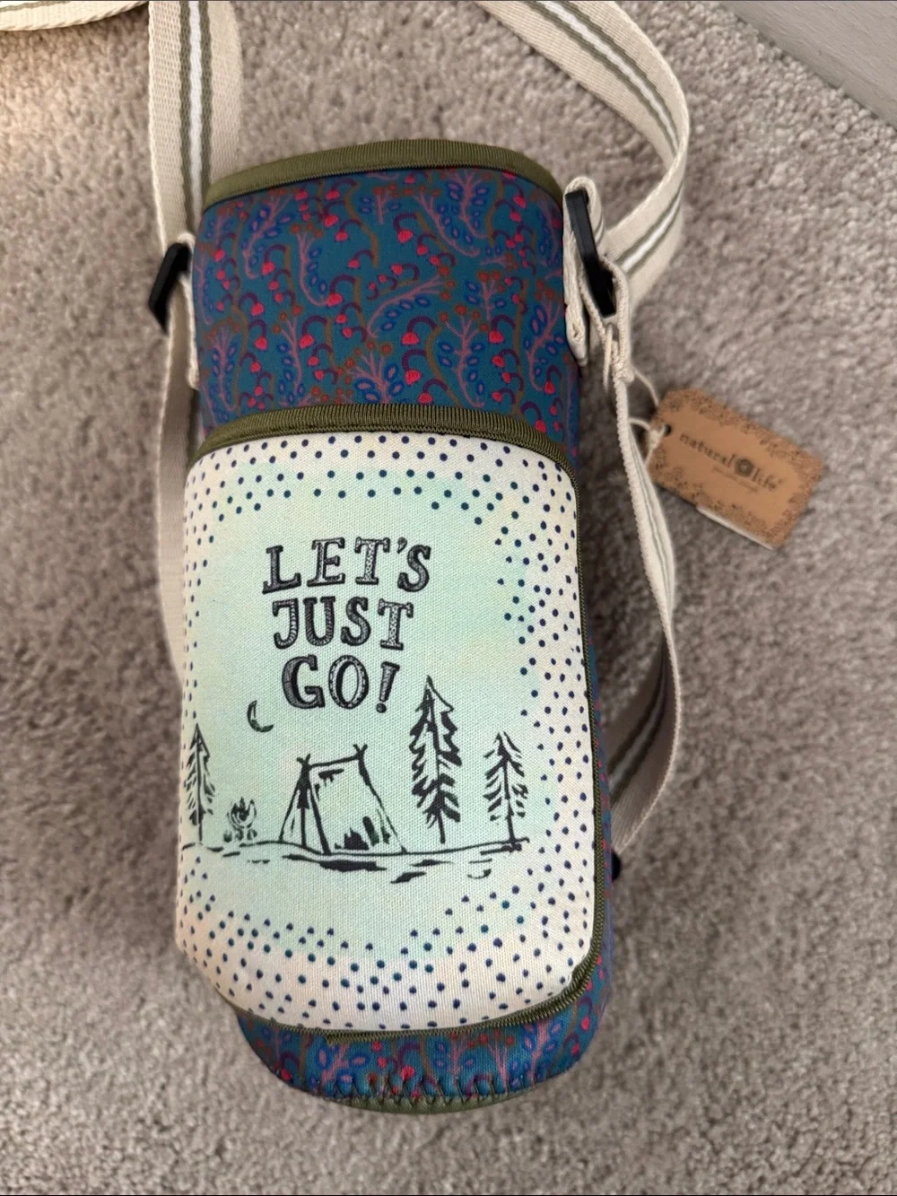 Natural Life - Let’s Just Go - Bottle Bag - Picture 1 of 1
